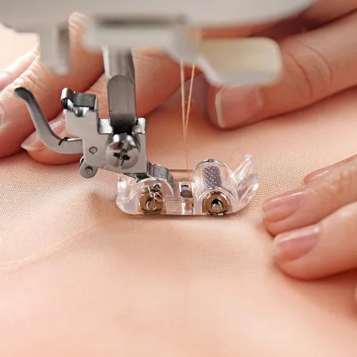 Miniatura 6 de PAGOW 4 pies prensatelas para máquina de coser de 1/4 pulgadas (cuarto de pulgada), pies prensatelas de coser con rodillo antiadherente, costura a