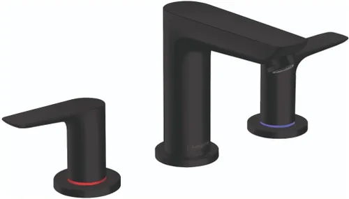 Miniatura 7 de hansgrohe Talis E 71733821 - Grifo moderno para lavabo de baño con 2 manijas y 5 pulgadas de alto en níquel cepillado, 71733821 cepillado níquel