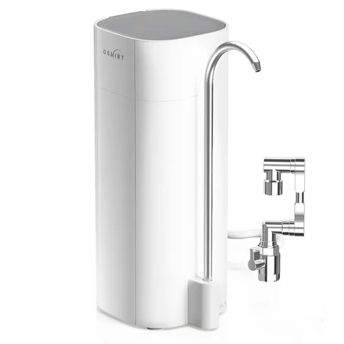 Miniatura 9 de Filtro de agua para encimera, sistema de filtración de agua alcalina de 8000 galones para grifo de fregadero, reduce el 99.99% de cloro, metales