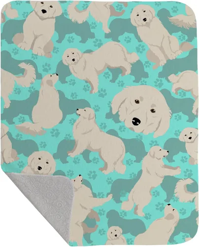 Miniatura 62 de Caroline's Treasures MLM1042LQB Airedale Terrier - Manta acolchada de 50 x 60 pulgadas, diseño de ilustraciones para cama, sofá, suave y ligera