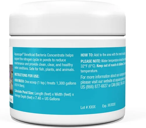 Miniatura 2 de Aquascape - Bacterias secas y beneficiosas para las características del estanque y del agua., Blanco
