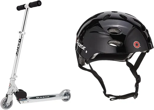 Miniatura 11 de Razor A Kick Scooter, scooter plegable de aluminio para niños Claro/Negro