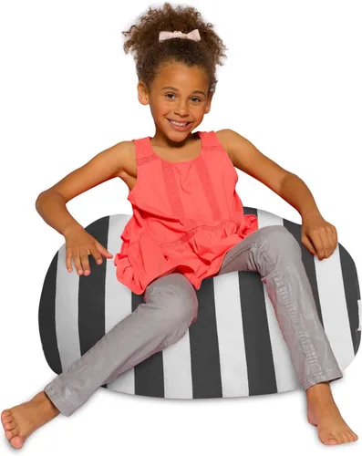 Miniatura 68 de Posh Creations - Sillón puff para niños, adolescentes y adultos, incluye funda extraíble y lavable a máquina, tamaño mediano de 27 pulgadas, lona