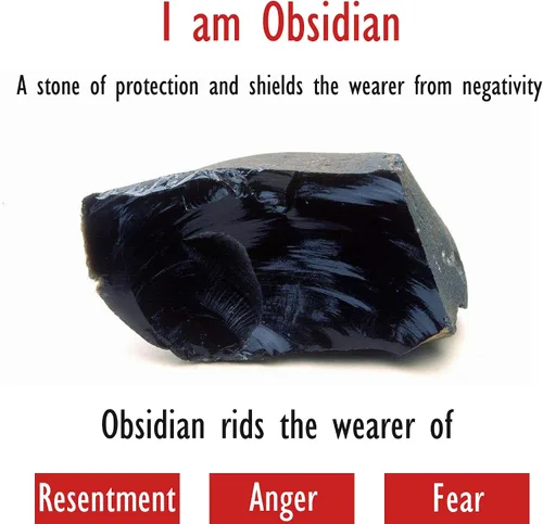 Miniatura 2 de COMPONALL Fox Obsidian Necklace for Women, Fox Jewelry for Girls Gemstone Necklaces Pendant for Women Healing Crystal Necklace Protection Amulet