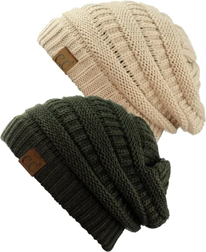 Miniatura 10 de Gorro a la moda de tejido suave abultado, cálido y elástico de C.C