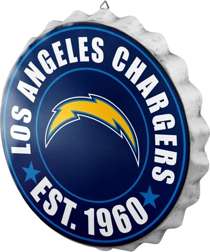 Miniatura 23 de NFL Team Logo Distressed Metal Hanging Wall Bottle Cap Sign