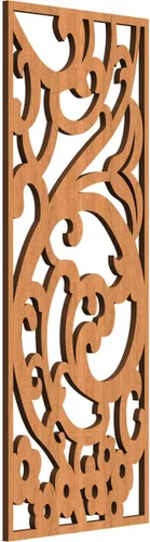 Miniatura 54 de Bridgewater - Paneles de pared decorativos de madera con calado, 9 3/8 pulgadas de ancho x 24 3/8 pulgadas de alto x 1/4 de alto, nogal