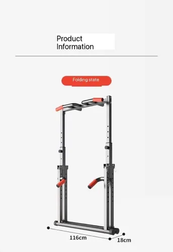 Miniatura 7 de Barra horizontal plegable multifuncional interior hogar hogar tubo de acero telescópico pull-up dispositivo