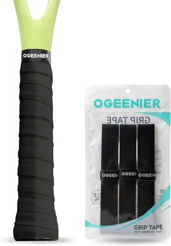 Miniatura 9 de OGEENIER Tennis Racket Grip Tape, 3, 6, 12 Pack Tennis Overgrip Tape, Absorbent and Anti-Slip, Precut Soft Racquet Wrap Grips Tape for Pickleball