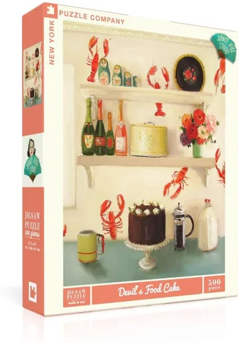 Miniatura 7 de New York Puzzle Company - Janet Hill All Paws on Deck - Rompecabezas de 500 piezas para noches de juego familiares por Janet Hill
