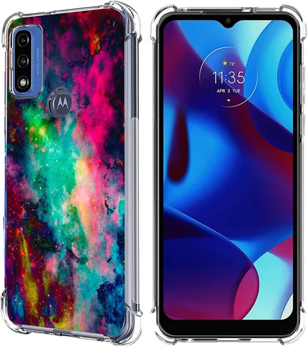 Miniatura 14 de Funda para Moto G Pure/Moto G Power 2022/Moto G Play 2023, Mandala Flower Space Drop Protección a prueba de golpes Carcasa protectora de cuerpo
