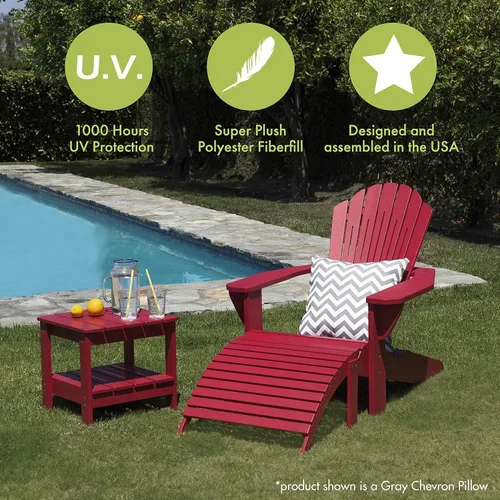 Miniatura 5 de Majestic Home Goods Almohada grande para interiores y exteriores, color naranja quemado, 20 pulgadas de largo x 8 pulgadas de ancho x 20 pulgadas