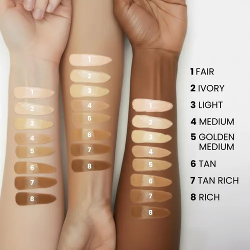 Miniatura 4 de Prime Prometics PrimeSkin CC+ Crema para mujeres maduras, base ligera de líquido a polvo, difumina los poros y cubre las manchas de la edad, sin