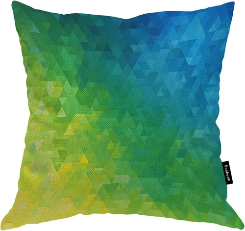 Miniatura 10 de Fundas de almohada de pintura artística, líneas abstractas amarillas y grises, fundas de almohada suaves, funda de cojín para sala de estar, cama