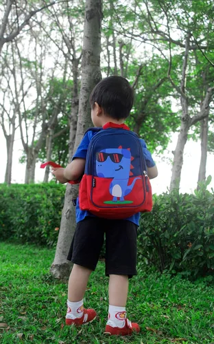 Miniatura 6 de POWOFUN Mochila de viaje preescolar para niños pequeños, rojo, (Dinosaur Red), S, Viajar