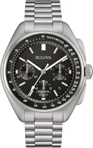 Miniatura 6 de Bulova reloj para hombres Lunar Pilot 96B258 con cronómetro