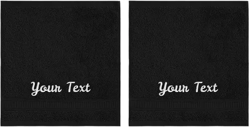 Miniatura 71 de Toallas de baño personalizadas para baño, hotel, spa, piscina, dormitorio universitario, súper suaves, altamente absorbentes, algodón turco Blanco