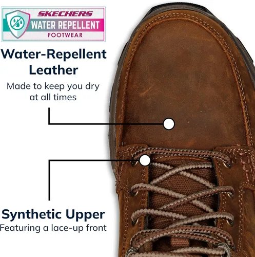 Miniatura 4 de Skechers Respected-Boswell Mid Top - Tenis de cuero con puntera tipo mocasín para hombre