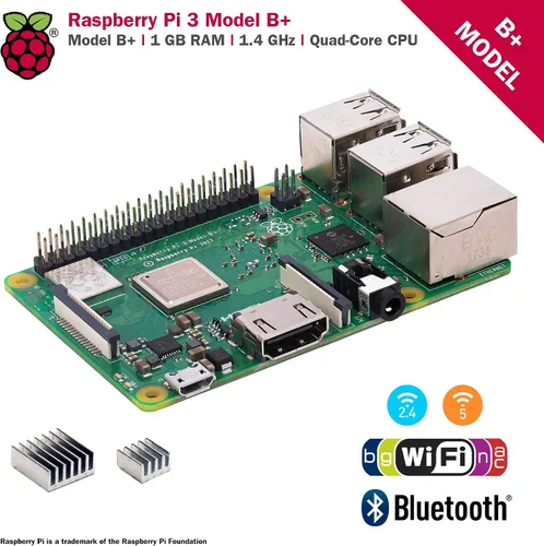 Miniatura 2 de CanaKit Raspberry Pi 3 B+ (B Plus) con estuche Premium transparente y fuente de alimentación de 2.5A