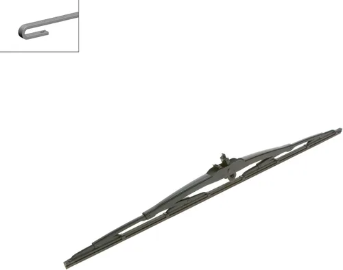 Miniatura 4 de Bosch 3397018966 - Escobilla de limpiaparabrisas de repuesto para camión gemelo; 24 pulgadas, individual