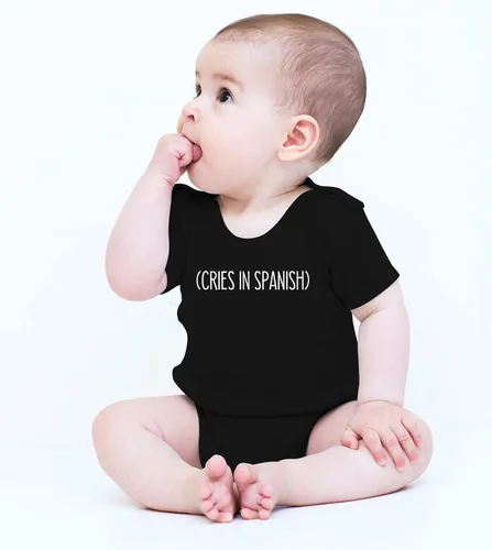 Miniatura 2 de CBTwear Lloros en español - Familia bilingüe divertida - Lindo body de bebé de una pieza