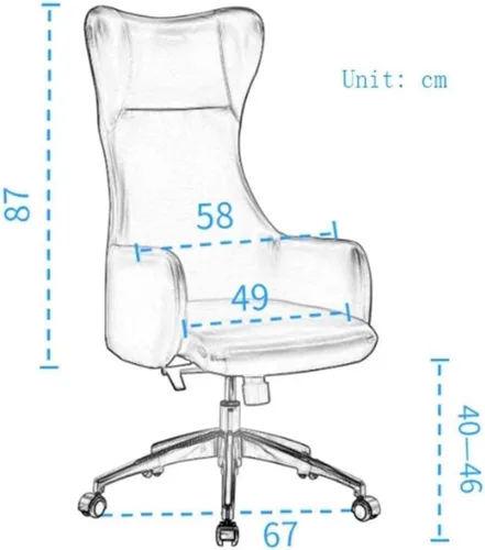 Miniatura 2 de Sillas de escritorio Silla de oficina Silla giratoria Silla de salón Silla de computadora Silla giratoria Taburete Silla (D)