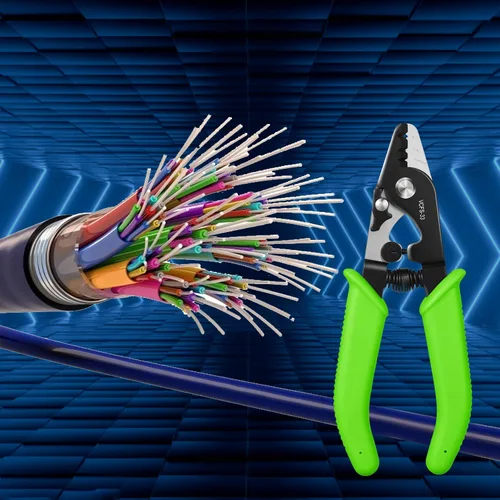 Miniatura 7 de VCFS-33 Pelacables de fibra óptica de 3 orificios de puerto Herramienta de pelado de fibra óptica con mango de 6 pulgadas - Llave hexagonal