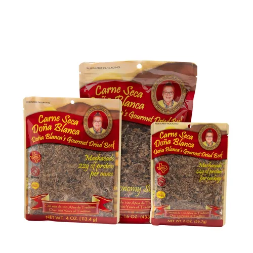 Miniatura 7 de Carne Seca Doña Blanca 2 onzas (2.00 oz) - Carne Seca - Machacado - Carne seca de res triturada - Carne seca masticable - Sal marina Kosher baja