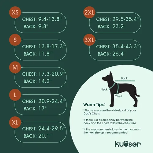 Miniatura 2 de Kuoser - Abrigo de invierno para perro, chaqueta reversible, abrigo cálido de estilo británico, de clima frío, ropa resistente al viento, chaleco