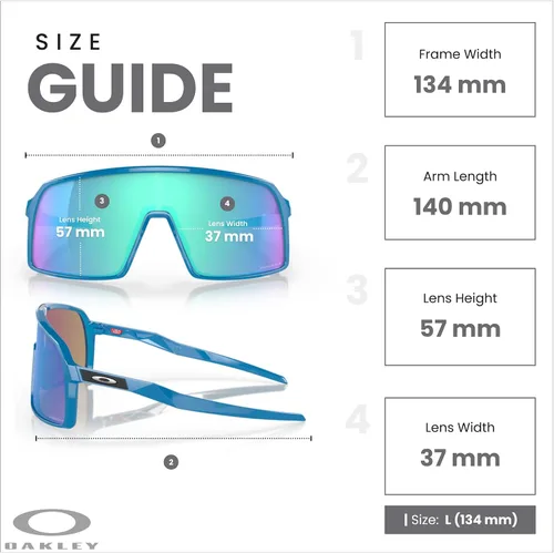 Miniatura 145 de Oakley Sutro OO9406 / OO9462 - Lentes de sol para hombre, kit de correa de accesorios, bolsa de microfibra
