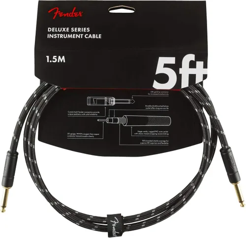 Miniatura 16 de Fender Cable de instrumentos de la serie Deluxe, recto/recto, Tweed, 18.6 pies