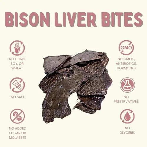 Miniatura 3 de Winnie Lou Bison Liver Bites - Golosinas para perros, ingredientes limitados, grado humano, golosinas de entrenamiento para perros pequeños
