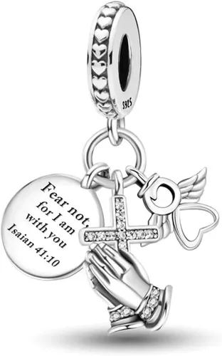 Miniatura 58 de Pulsera y collar de plata de ley 925 con dije de corazón, mariposa, loto, avión, viaje, lindo gato, cuentas, regalo para mujer