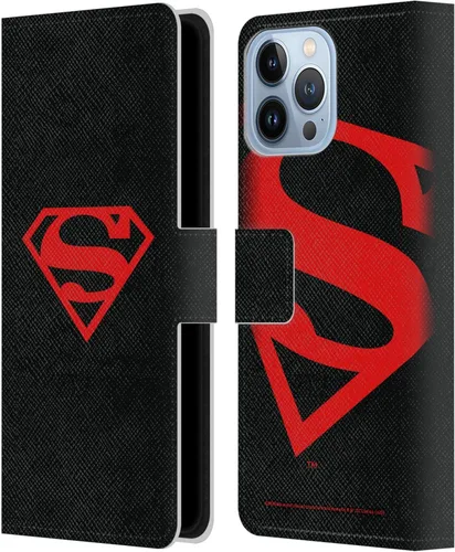 Miniatura 10 de Head Case Designs Funda de piel con licencia oficial de Superman DC Comics con logotipos negros y rojos compatible con Apple iPhone 11