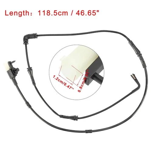 Miniatura 2 de X AUTOHAUX Sensor de desgaste de la almohadilla de freno delantero del coche 2pcs para la tierra para Rover Discovery Sport LR061365