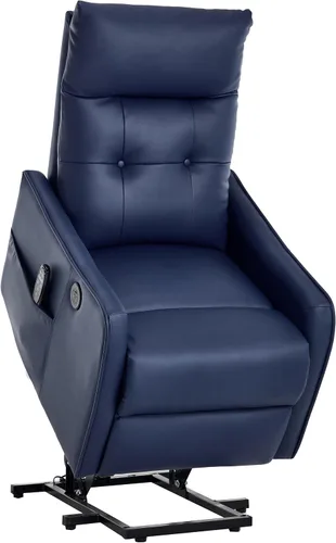 Miniatura 21 de Silla reclinable eléctrica con elevación Trustyue con calor y masaje, sillas elevadoras para asistencia al estar de pie, silla pequeña con elevación