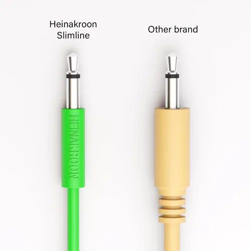 Miniatura 8 de Heinakroon Cables de conexión CV multicolores de perfil bajo en ángulo/recto de 0.138 in - NO para guitarras - Cables de conexión modulares