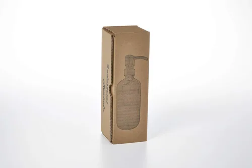 Miniatura 6 de Dispensador de jabón negro con bomba de metal y posavasos para parte inferior antideslizante, botella de vidrio de 16 onzas para jabón líquido