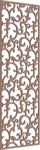 Miniatura 66 de Wheatland Paneles de pared decorativos de madera con calado, 9 3/8 pulgadas de ancho x 24 3/8 pulgadas de alto x 1/4 de alto, nogal