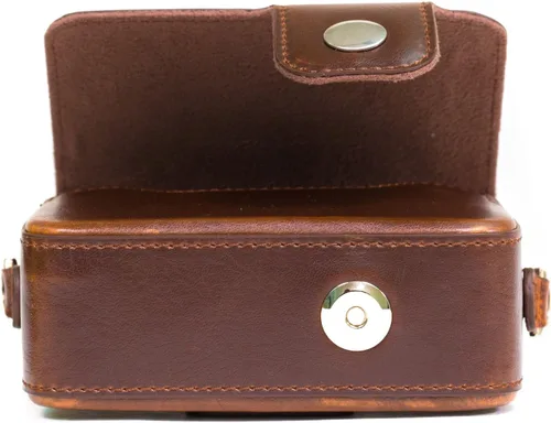 Miniatura 7 de MegaGear MG1144 - Funda de piel para cámara con correa compatible con Sony Cyber-shot DSC-HX95, DSC-HX99, DSC-HX80, DSC-HX90V, DSC-WX500, color Dark