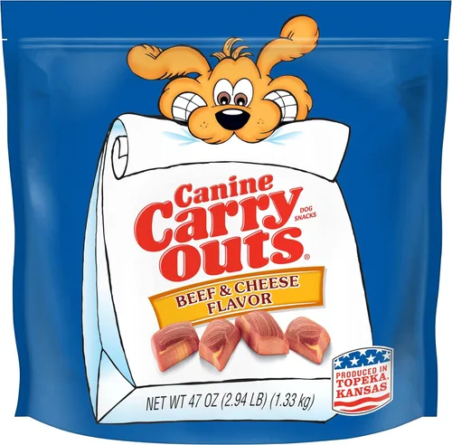 Miniatura 14 de Canine Carry Outs Golosinas para perros, sabor a carne, 22.5 onzas (paquete de 4)