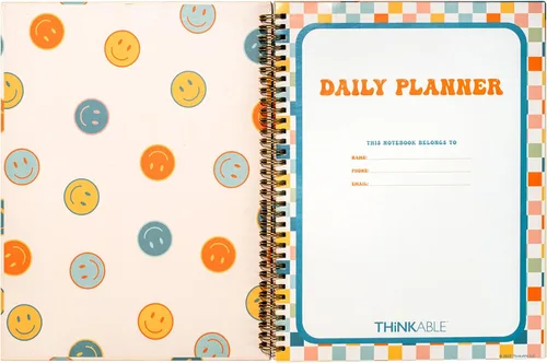 Miniatura 7 de Agenda diaria sin fecha de 8.5 x 11 pulgadas, cuaderno de lista de tareas, diario de seguimiento de hábitos, planificador A4 de tapa dura grande