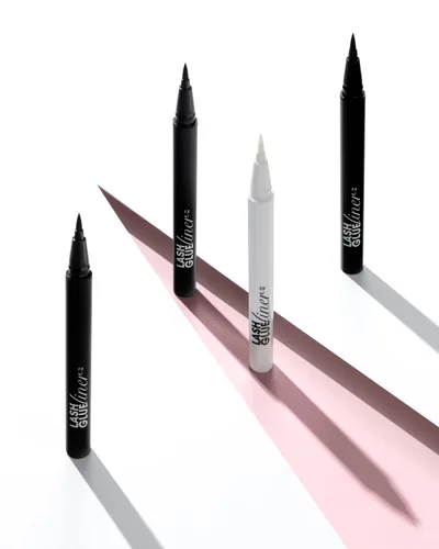 Miniatura 6 de KISS Lash GLUEliner delineador de ojos 2 en 1 con punta de fieltro y adhesivo para pestañas, de larga duración, se puede utilizar con pestañas