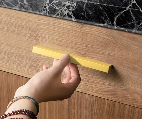 Miniatura 5 de Goo-Ki - Tiradores de gabinete de 12 piezas – Tiradores de cajón de latón cepillado claro de 3 pulgadas (76mm) con centros de agujeros – Tiradores