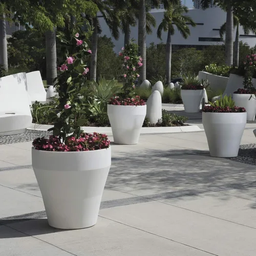 Miniatura 6 de Crescent Garden Rim TruDrop - Maceta de riego automático, 26 pulgadas (oliva)