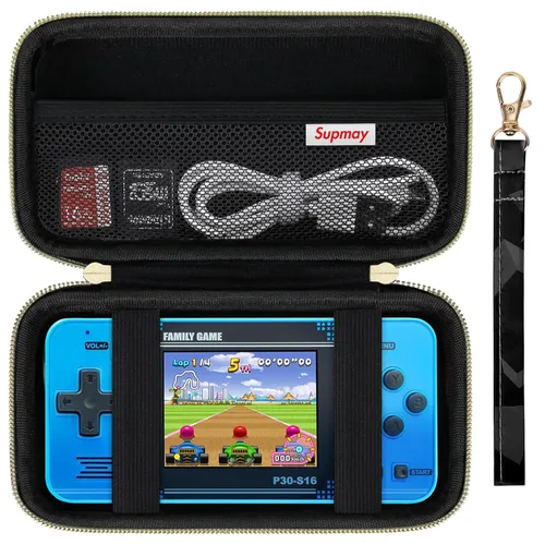 Supmay Funda de transporte compatible con WELLST·G Juego de mano para niños, 220 videojuegos retro precargados, soporte de almacenamiento portátil