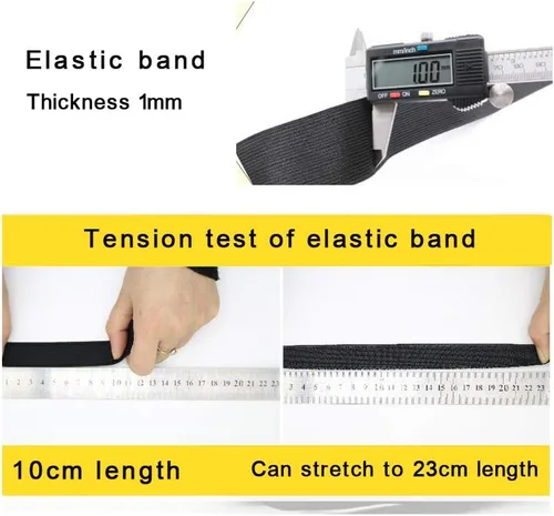 Miniatura 4 de Bandas elásticas para coser, banda elástica de tela elástica de 1 pulgada de ancho, carrete elástico para tejer, carrete elástico de 10 yardas