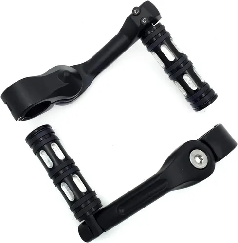 Miniatura 4 de XKH - Juego de clavijas negras con kit de montaje ajustable en ángulo de 5 pulgadas de largo, compatible con protector de motor de 1.25 pulgadas