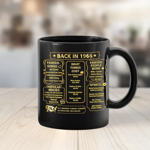 Miniatura 5 de QUPT Regalos de 60 cumpleaños para hombres, taza de 60 cumpleaños de 1964, regalo para hombres y mujeres, información sobre la antigüedad de 1964