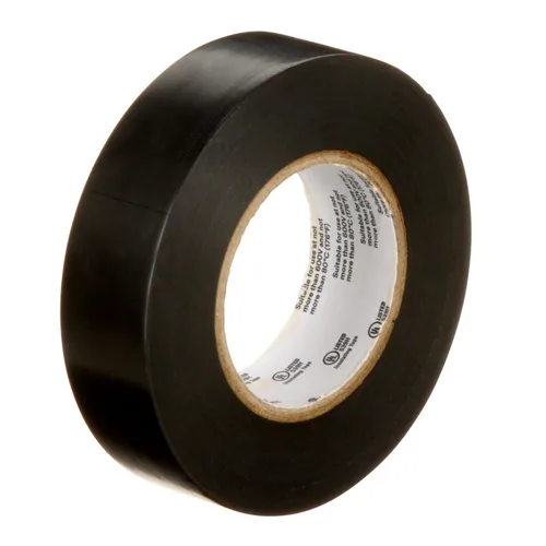 Miniatura 9 de 3M Temflex Cinta Eléctrica de Vinilo Multiusos 165, Negra, 3/4 pulg x 60 pies (19 mm x 18 m), Paquete de 10 Rollos Negro